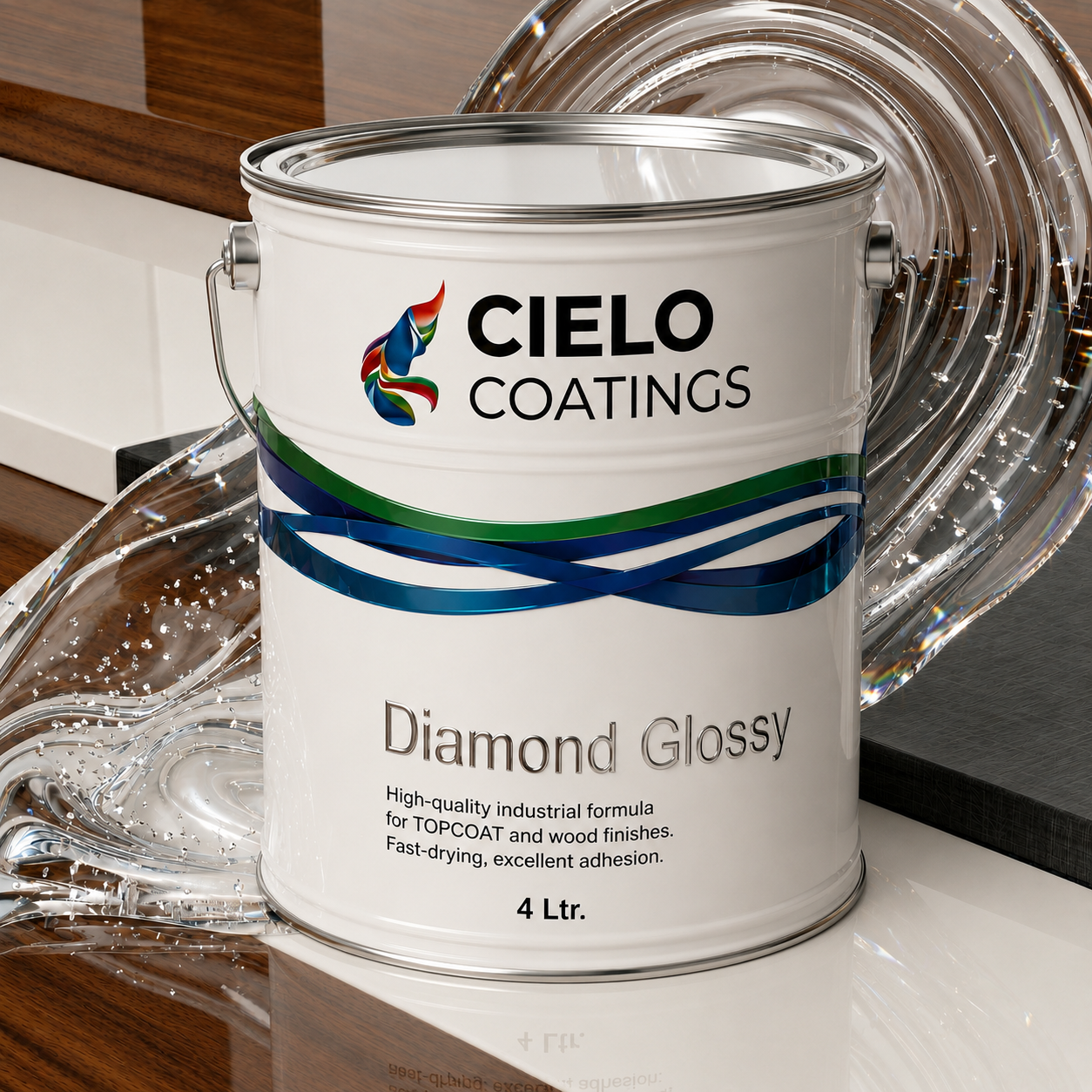 Diamond Glossy Wood Finish