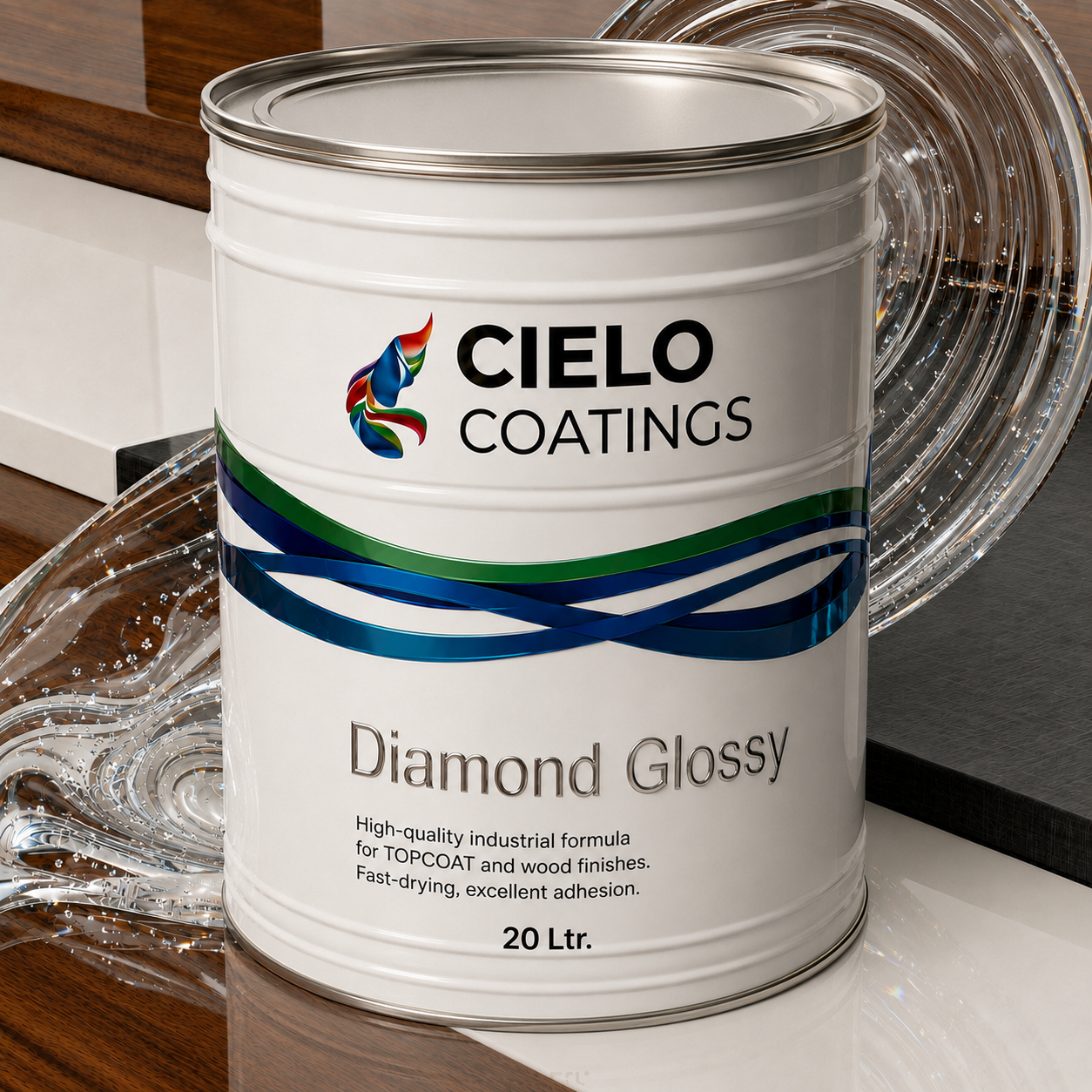 Diamond Glossy Wood Finish
