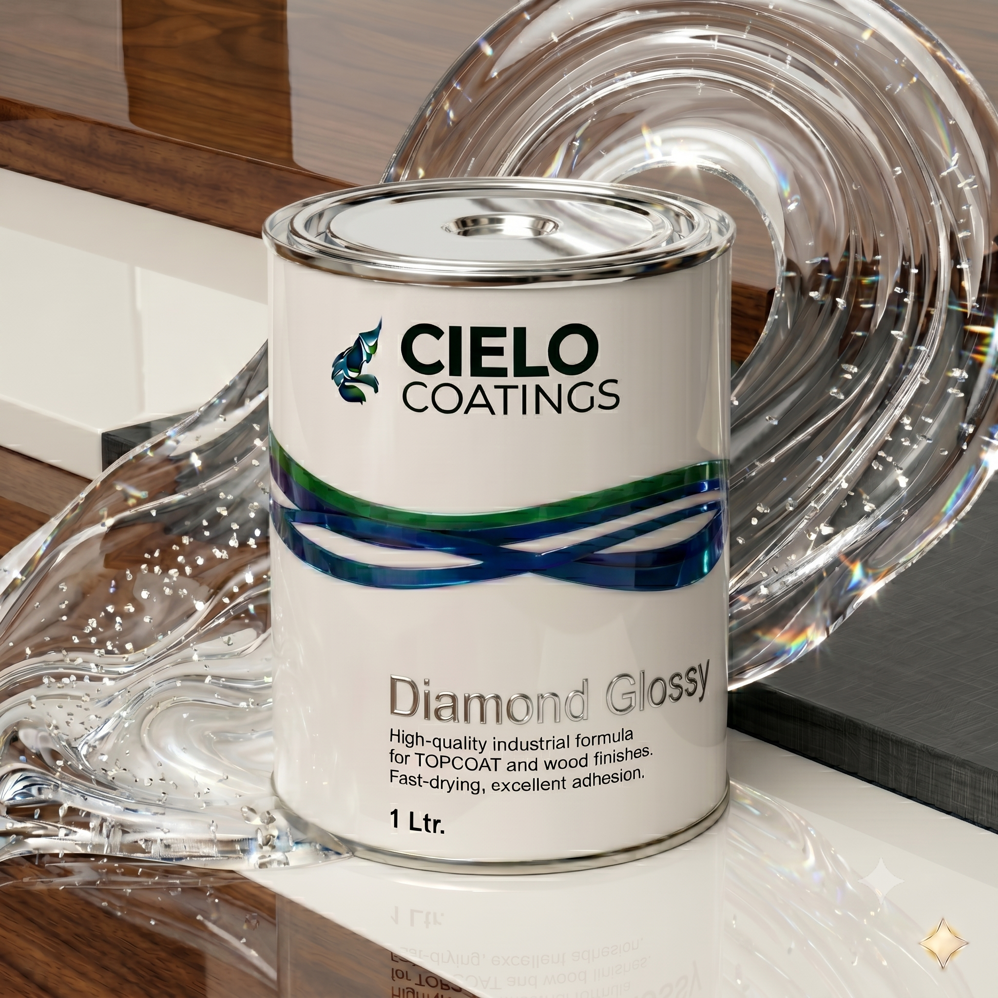 Diamond Glossy Wood Finish