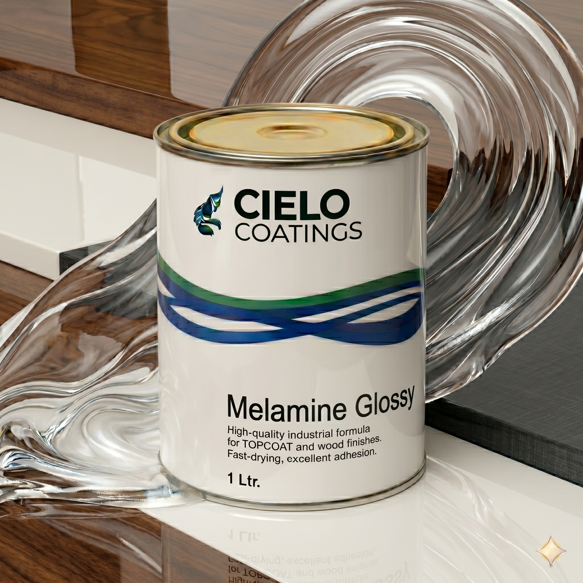 Melamine Glossy Wood Finish